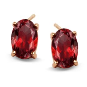 Zlatne Kolczyki Verona s granatima i zlatom pr. 333