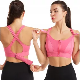    Grudnjak s patentnim zatvaračem Fitness vrhunski sportski grudnjak