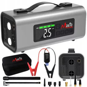 Jump Starter Booster Powerbank + Kompresor Automobila