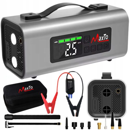Jump Starter Booster Powerbank + Kompresor Automobila