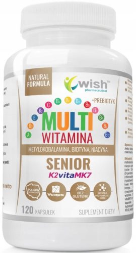 Multiwitamina Senior za starije osobe - 120 kapsula bez glutena i šećera