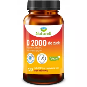   Naturell D 2000 tablete za žvakanje s vitaminom D - 120 tableta