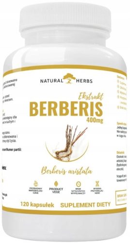 Berberis Ekstrakt 400 mg - 120 kapsula idealan za sportaše i vegane