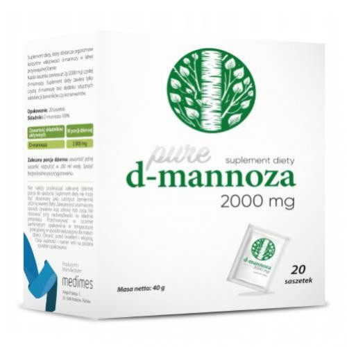 D-manoza za mokraćni sustav 2000 mg, 20 vrećica