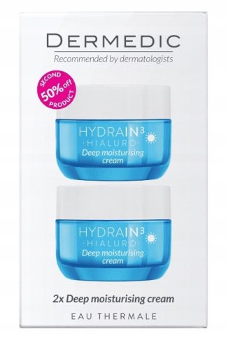 DERMEDIC HYDRAIN3 Intenzivno hidratantna krema za osjetljivu kožu 2x50ml