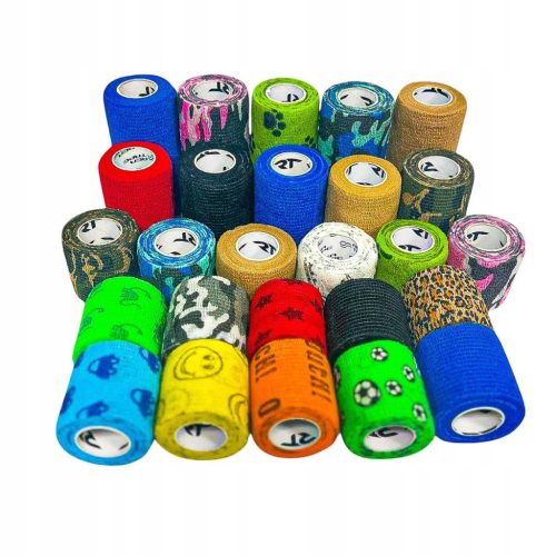 Set Elastičnih Samoljepljivih Zavoja REA COHESIVE BANDAGE - 26 Komada, Mix Boja