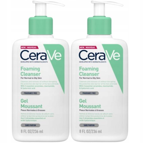 CeraVe Gel za čišćenje normalne i masne kože 236ml - Paket od 2