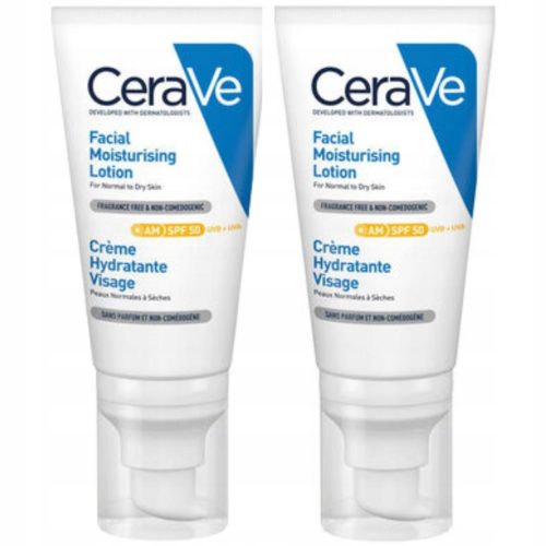 CeraVe Krema za Lice s SPF50 za Intenzivnu Hidrataciju - 52ml