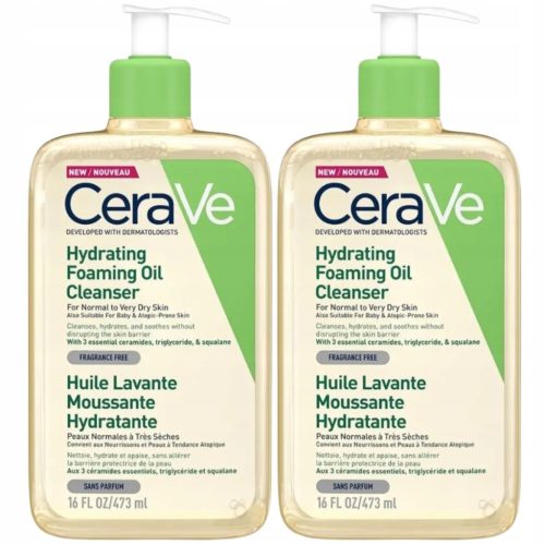 CeraVe Hidratantno Pjenasti Ulje za Pranje Lica i Tijela 473ml - Paket 2 Komada