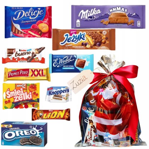  Namjenski slatki poklon Božićni paket sa slatkišima Djeda Božićnjaka Mega Mix