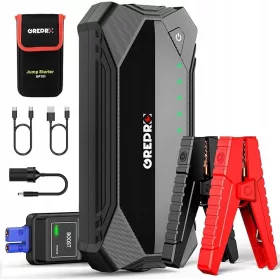   GREPRO Powerbank s 3000A USB 12V LED svjetlima i premosnim kabelima
