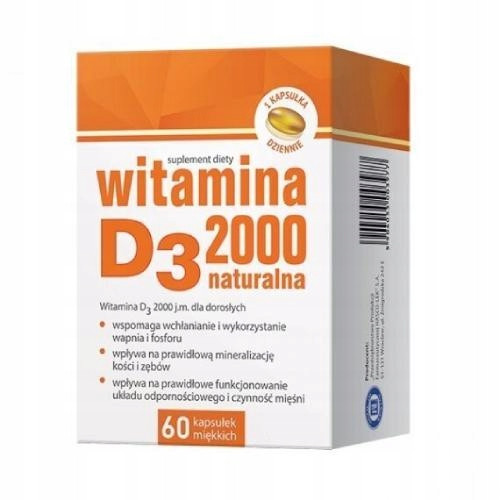 Vitamin D3 2000 IU - Prirodne Kapsule