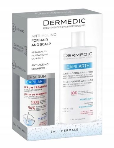 Dermedic Capilarte Anti-Aging Šampon i Serum za Poticanje Rasta Kose