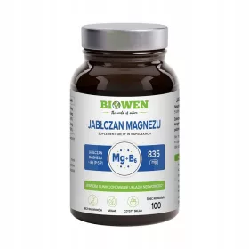   Biowen Magnezijev Jabučanat 835mg s Vitaminom B6 (P-5-P) 100 Kapsula