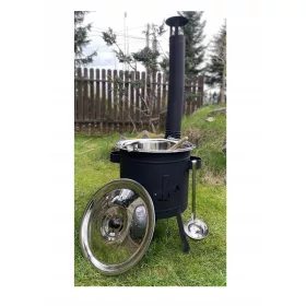    TURISTIČKA TERENSKA KUHINJA fi36 + INOX KUHAL 14 L + ŽLICA + KOTLAČA