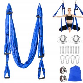 AERIALNI YOGA ŠAL HAMAK SA 6 RUČKI + POKLON