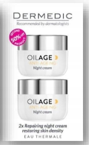 DERMEDIC OILAGE Popravna noćna krema 2x 50 ml