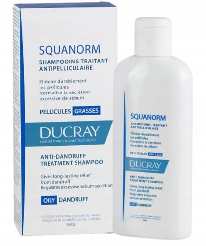 Ducray Squanorm Antilupični Šampon za Masnu Prhut 200 ml