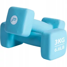    Bučice Bučice od lijevanog željeza 2x3kg Neoprenski utezi Set fitness bučica 6kg