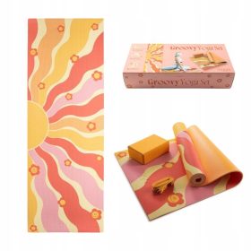 myga Groovy Set za jogu: prostirka, blok, remen
