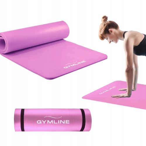  PODLOGA ZA VJEŽBANJE ROZA 180x60 cm NBR 1,5 cm ZA YOGA FITNESS GIMNASTIKU