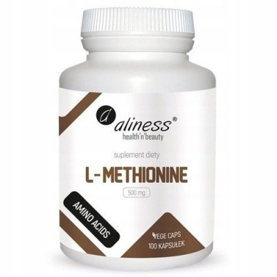 Aliness L-metionin 500 mg, 100 veganskih kapsula