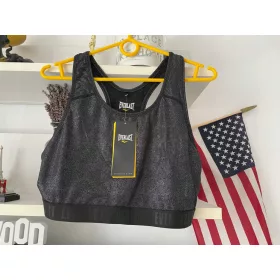  Silver everlast fitness sportski grudnjak L crni