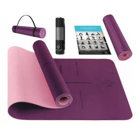    GIMNASTIČKA PODLOGA ZA FITNESS YOGU, VODOOTPORNA, PROTUKLIZNA, 183x61x0,6 CM