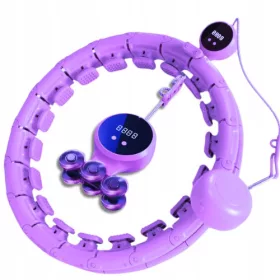 Hula Hoop s Licznikiem i Wypustkami 45 cm Fiolet