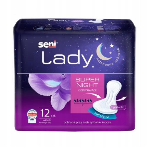 SENI LADY SUPER NIGHT Urološki ulošci za žene, 12 komada