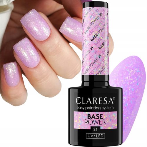 CLARESA POWER BASE SAMOIZRAVNA BEZKISELINSKA HIBRIDNA BAZA LILA ROZA S OPALIZIRANIM FOLIJAMA 21