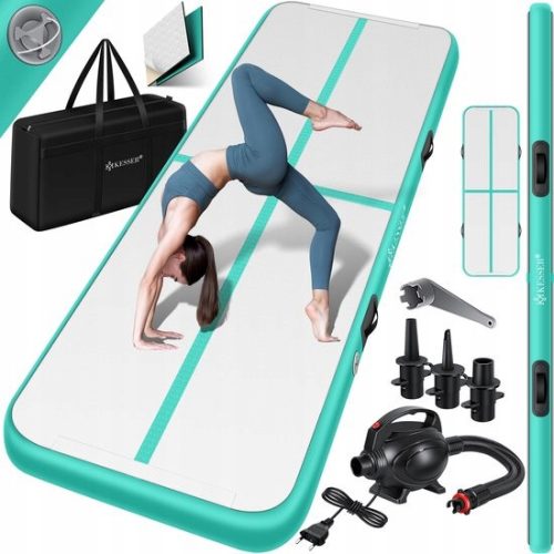 KESSER Pro Air-Track gimnastički madrac zeleni 300 cm x 100 cm