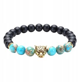 Rastezljiva Narukvica od Prirodnog Kamena za Yoga Praksu