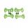 Titanium Green Alloy Platform Pedals for Zero and Light Bicycles