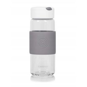   CASNO Čvrsta turistička staklena boca za vodu Siva boca 400 ml s ručkom