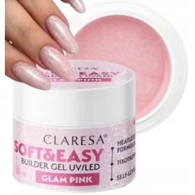 CLARESA GEL ZA IZGRADNJU NOKTIJU SOFT&EASY GLAM PINK 45g