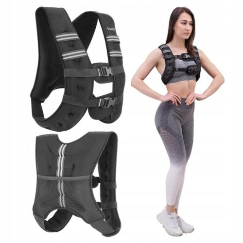  Crni trening prsluk s utegom od 5 kg KTO05 HMS