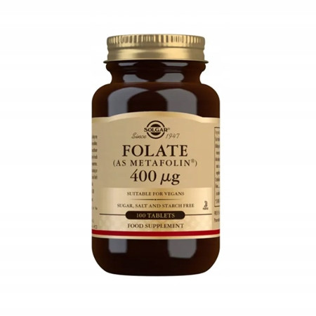 Solgar Folat (Metafolin) 400 µg (50 tableta) - Dodatak prehrani za cijelu obitelj