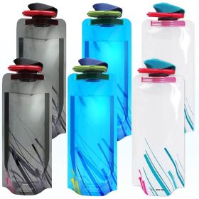    Boca za vodu Foldable Fleksibilna za višekratnu upotrebu 700 ml Set od 6 kom