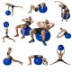  Tunturi TUNTURI gimnastička lopta 75 cm crna