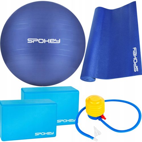 MEGA SET ZA JOGU 5 U 1 SA LOPTOM ZA VJEŽBANJE, GLEŽNJEVIMA, PUMPOM I POJASEM