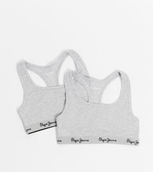  PEPE JEANS SPORTSKI GRUDNJAK 2PAK SIVI XS 1VAF