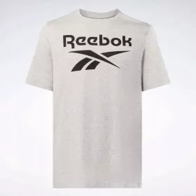    Reebok ženska sportska trening majica, kratki rukav, siva rS