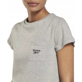  Reebok ženska sportska majica, kratki rukav, siva, rS