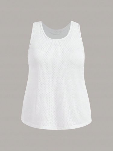  SPORTSKI TOP S UGRAĐENIM GRUDNJAKOM 2 PAKETA WHITE SHEIN 3XL 46