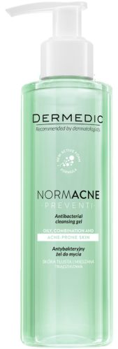 DERMEDIC NORMACNE Preventi - Antibakterijski Gel za Pranje, Mješovita i Masna Koža, 200 ml