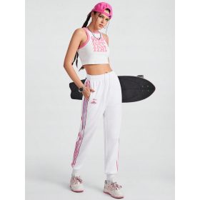    ŽENSKE SUŽENE HLAČE ZA SPORTSKI TRENING REGULAR FIT BIJELE SHEIN XL 42