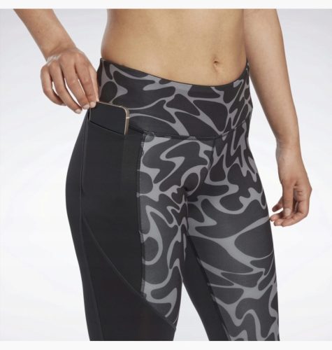  REEBOK R. S PRINT TAJICE KRATKE HLAČE SIVO CRNE 3/4