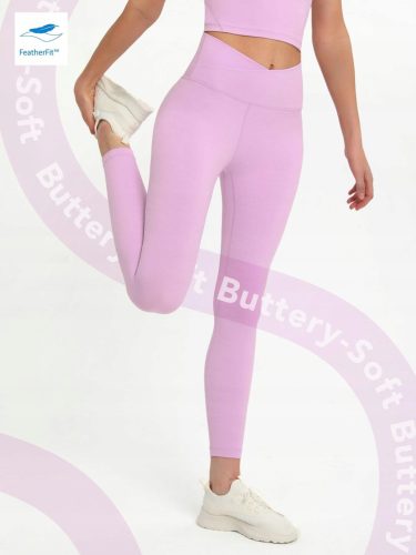  SVIJETLO LJUBIČASTE DUGE TAJICE SMOOTH FIT VISOKOG STRUKA SHEIN S