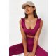  ZZ89 SPORTSKI TOP FUCHSIA S VOLANIMA MISSGUIDED 40